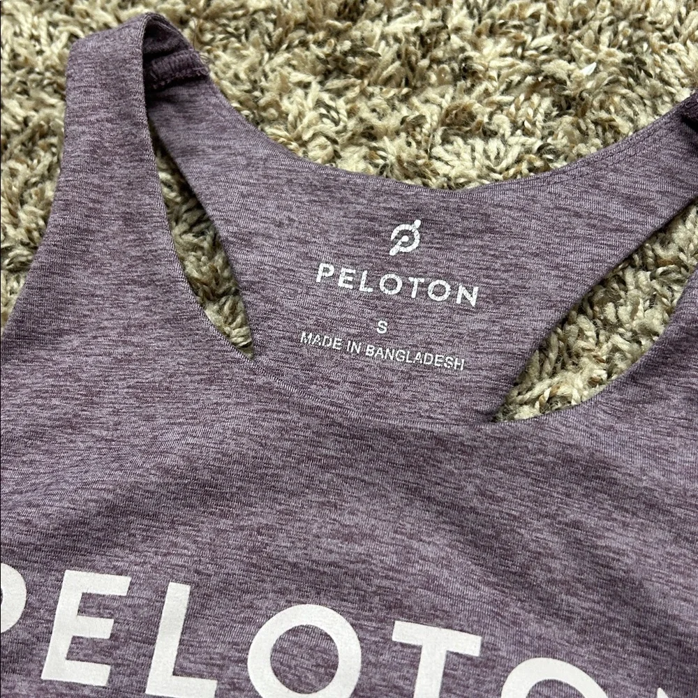 Peloton Embrace Heathered Purple Sports Bra Sz S